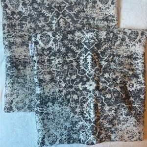 Luxurious Patterned Pillow Covers in Black and White